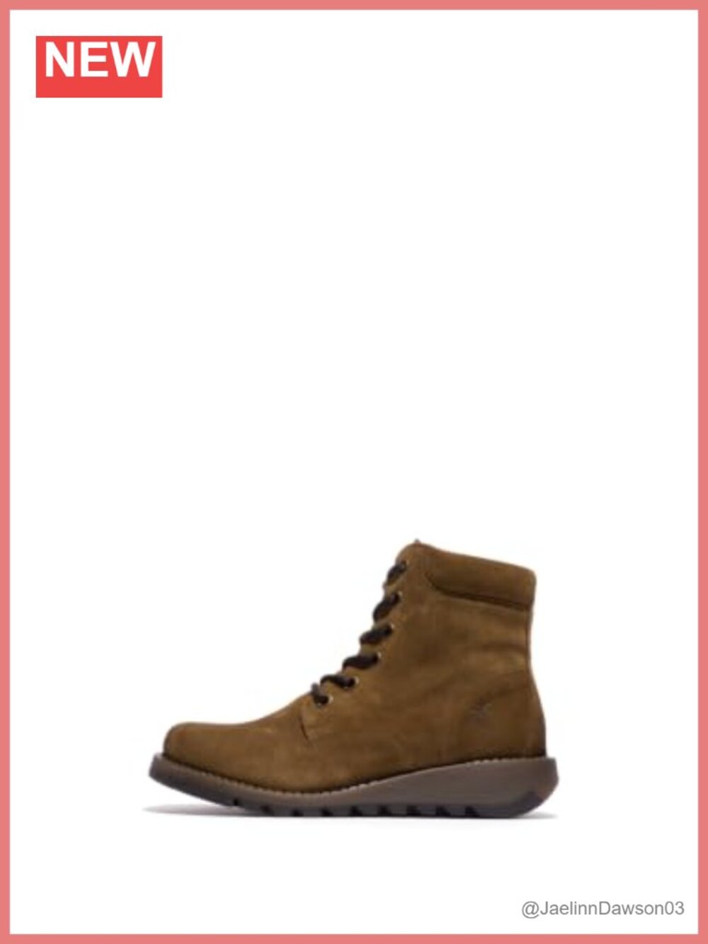 Suede Ankle Boots with Wedge Heel Lace Up